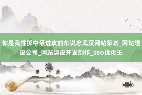 你是我性掷中最进攻的东说念武汉网站策划_网站建设公司_网站建设开发制作_seo优化主